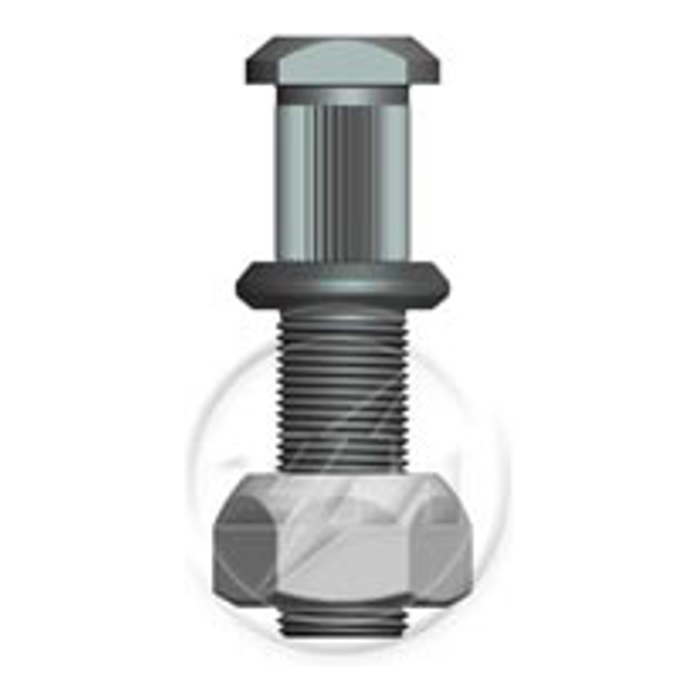 Kit 24 Parafuso Roda 7/8"x92/100xH22 Esquerdo - ZM - 4070811 - (1)