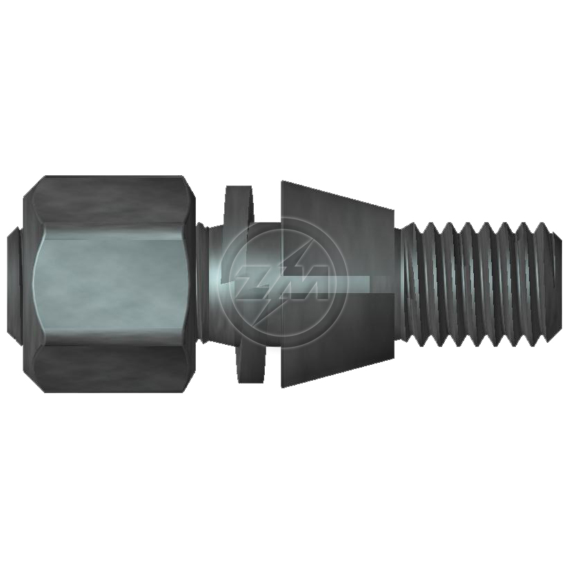 Kit 50 Prisioneiro Roda 9/16" X 63,5 X CH7/8" - ZM - 4091680 - (1)