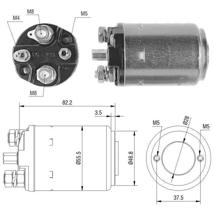 Relê Auxiliar de Partida - ZM - 512 - (1)