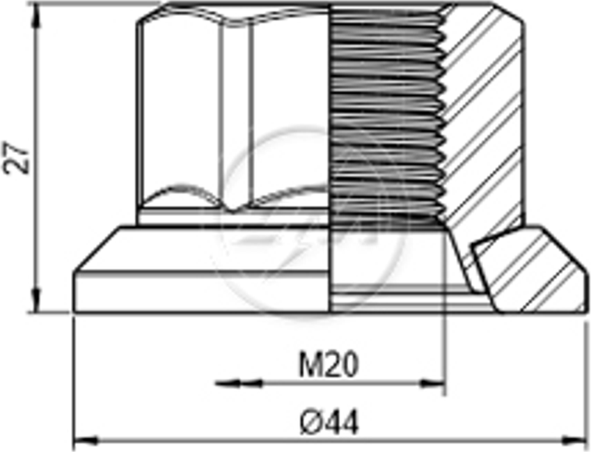 Kit 30 Porca da Roda M20-1,5 x CH30 x H27 - ZM - 529.020.05 - (2)
