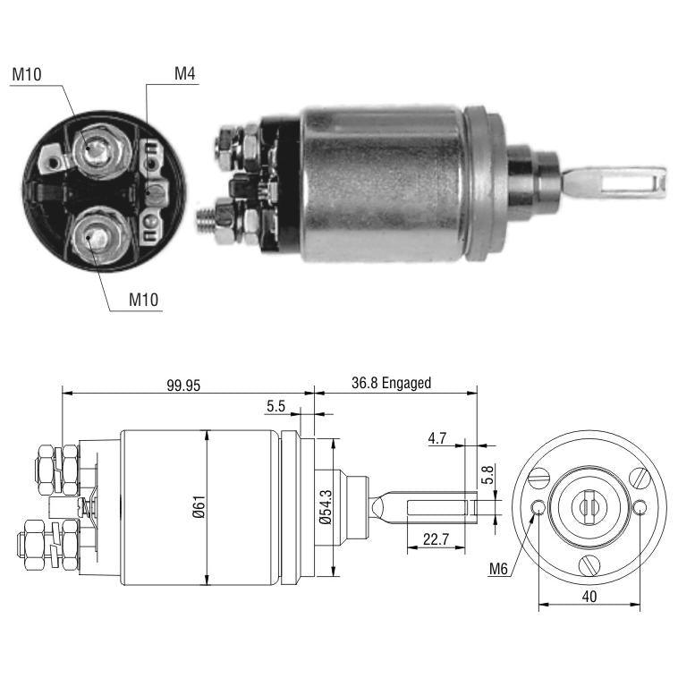 Relê Auxiliar de Partida - ZM - 541 - (1)