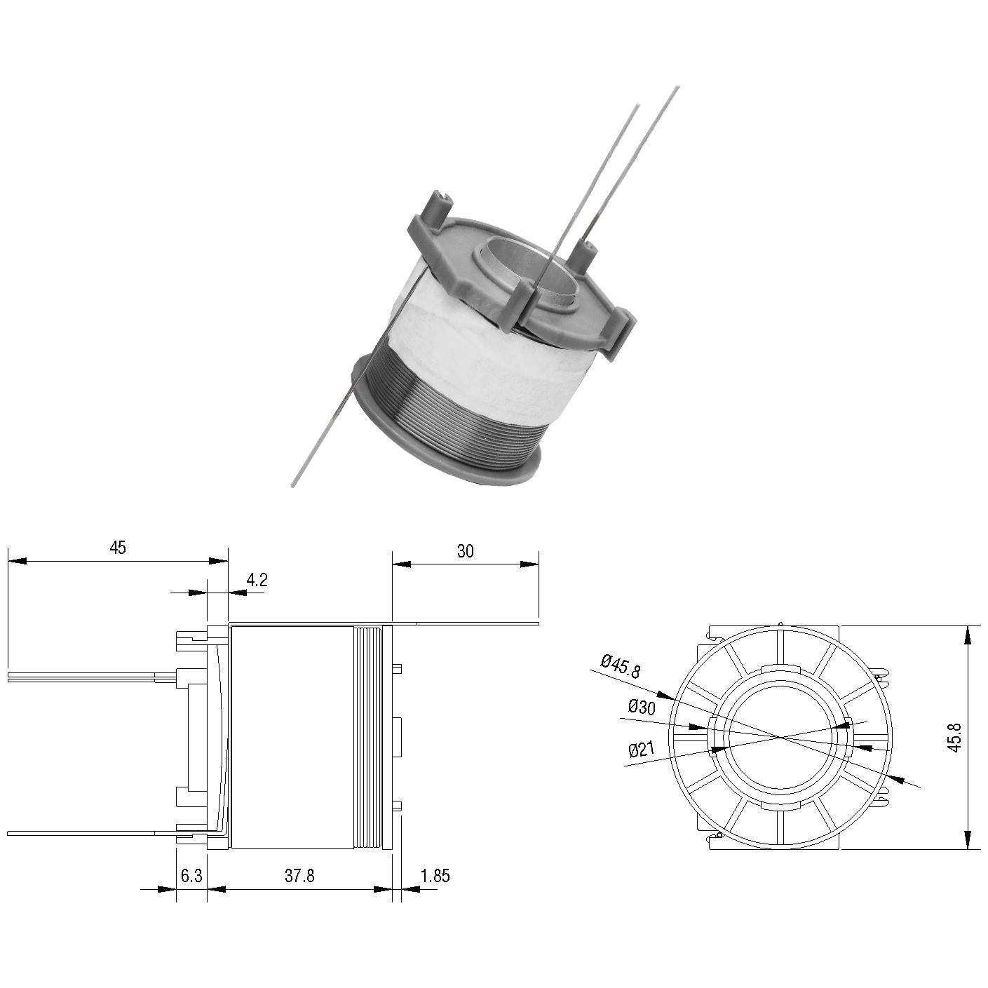 Bobina de Reparo do Relê de Partida - ZM - 5-419.93 - (1)
