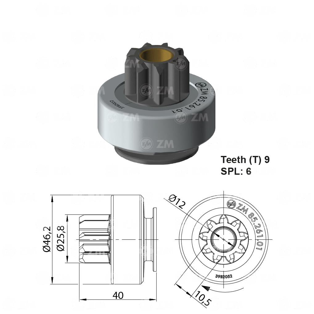 Impulsor de Partida - ZM - 85.261.01 - (1)