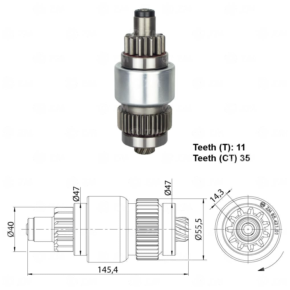 Impulsor de Partida - ZM - 85.421.01 - (1)