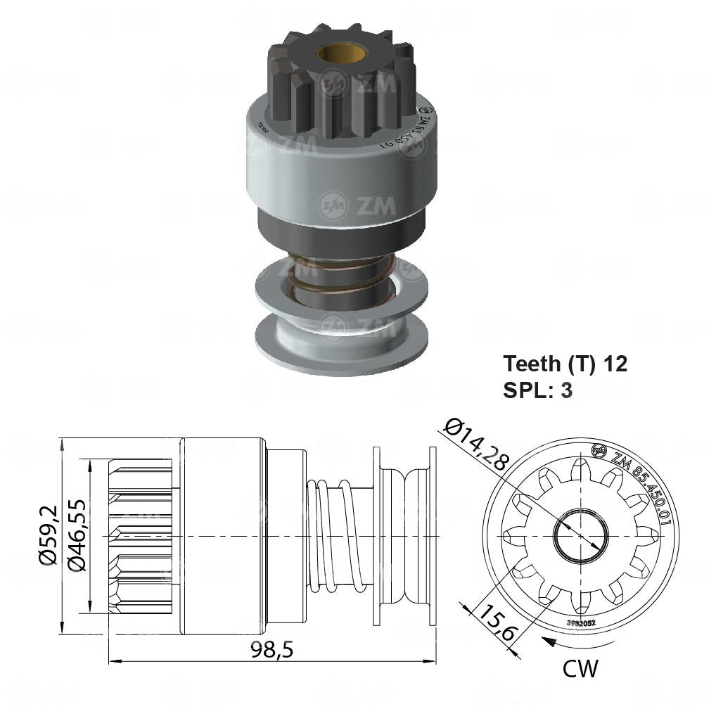 Impulsor de Partida - ZM - 85.450.01 - (1)
