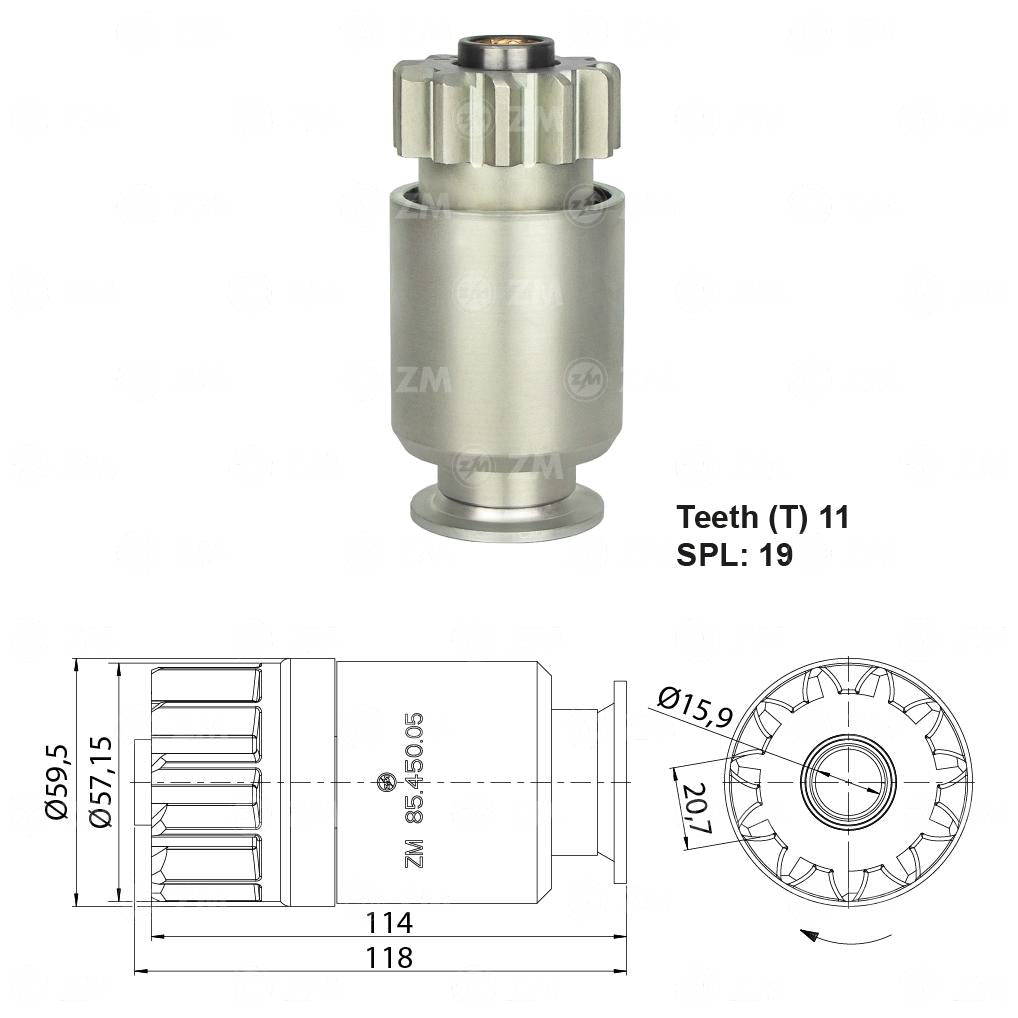 Impulsor de Partida - ZM - 85.450.05 - (1)