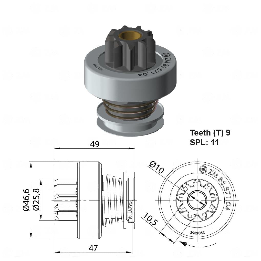 Impulsor de Partida - ZM - 85.571.04 - (1)