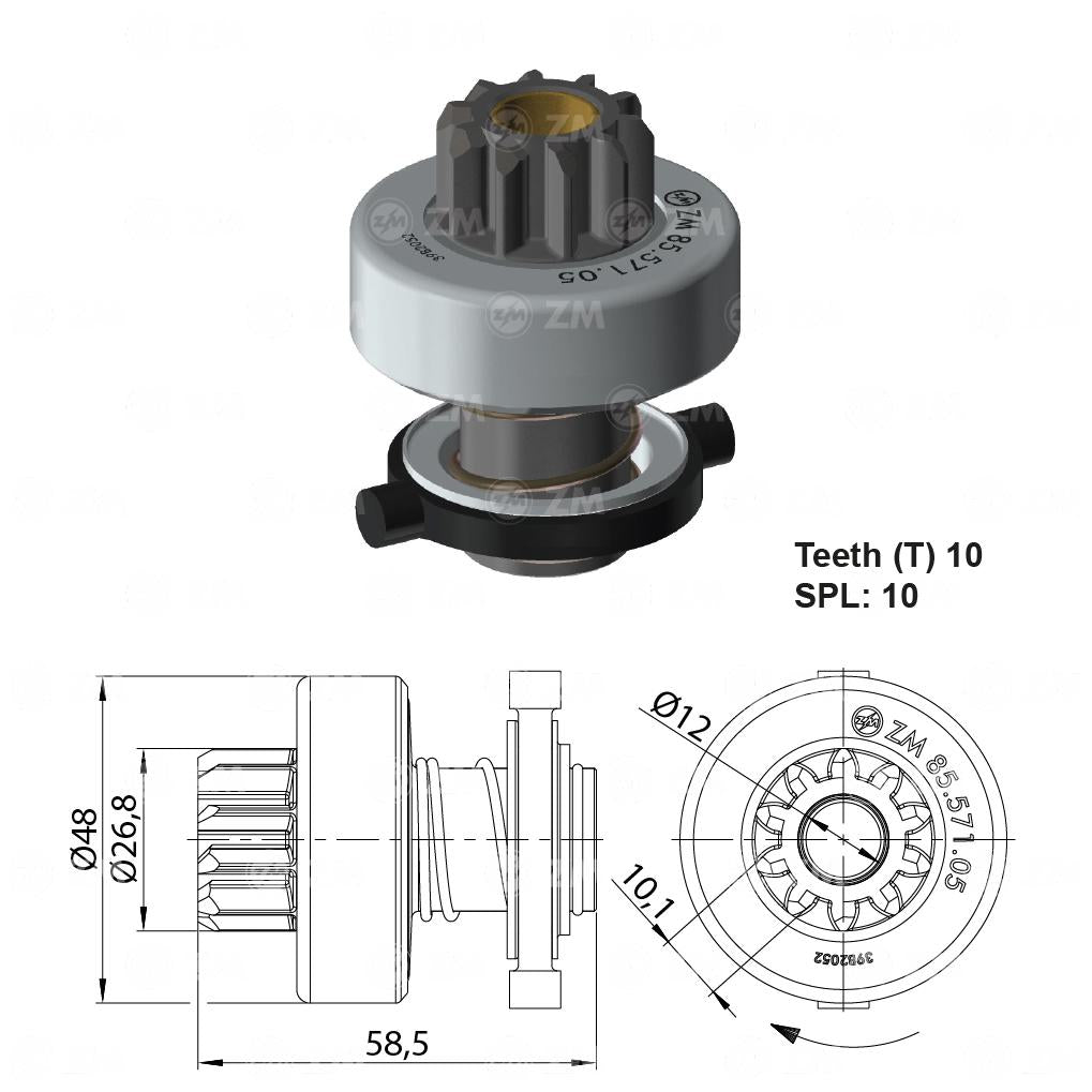 Impulsor de Partida - ZM - 85.571.05 - (1)