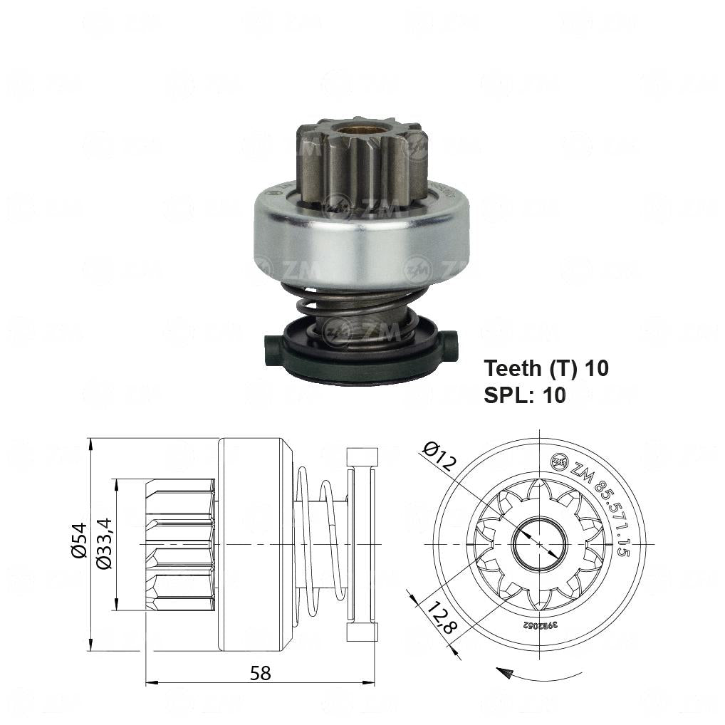 Impulsor de Partida - ZM - 85.571.15 - (1)