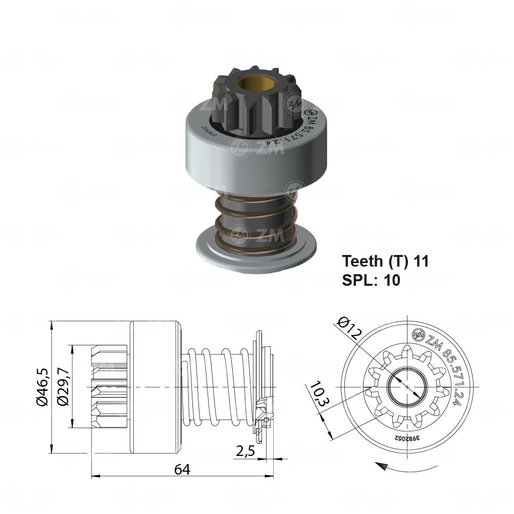 Impulsor de Partida - ZM - 85.571.24 - (1)