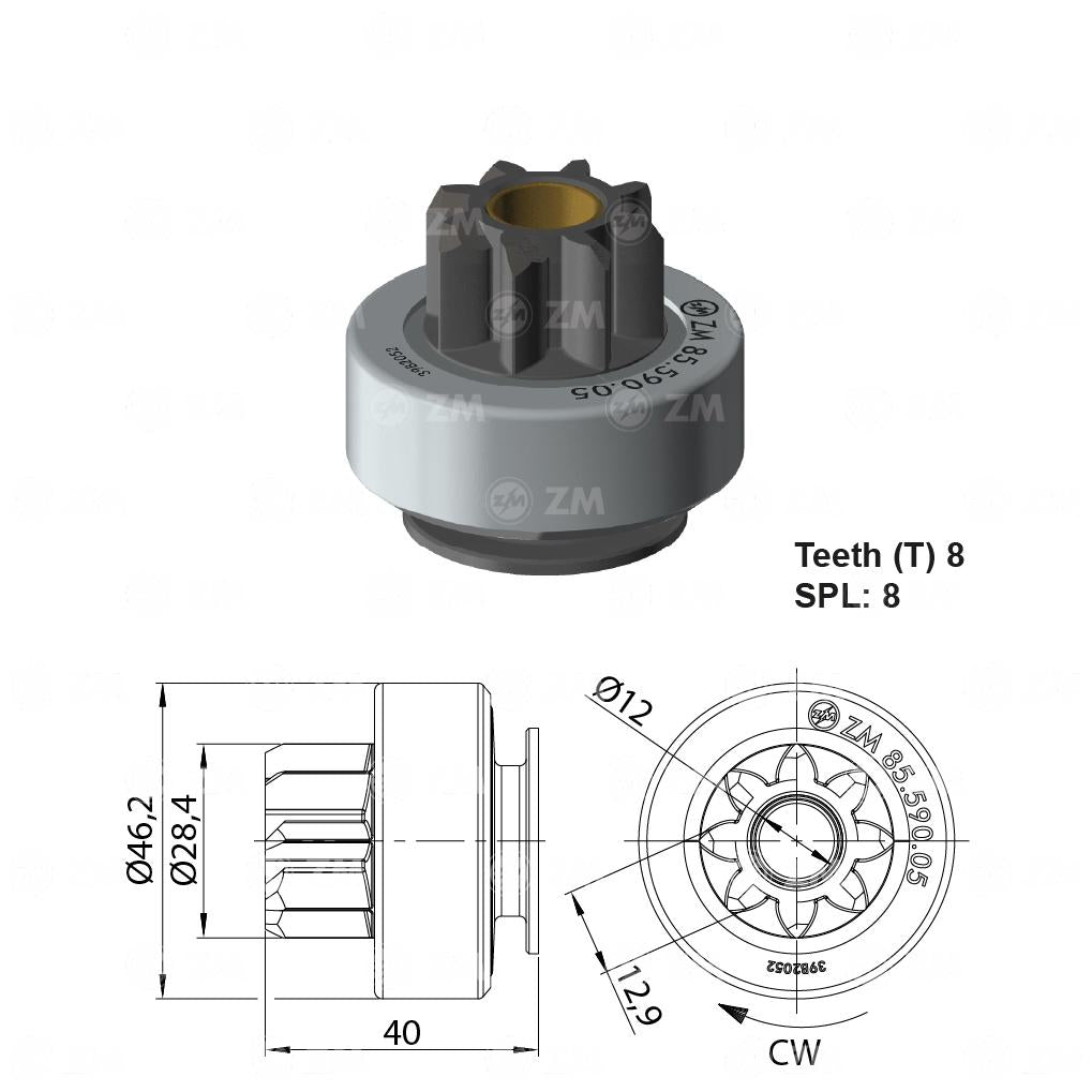 Impulsor de Partida - ZM - 85.590.05 - (1)