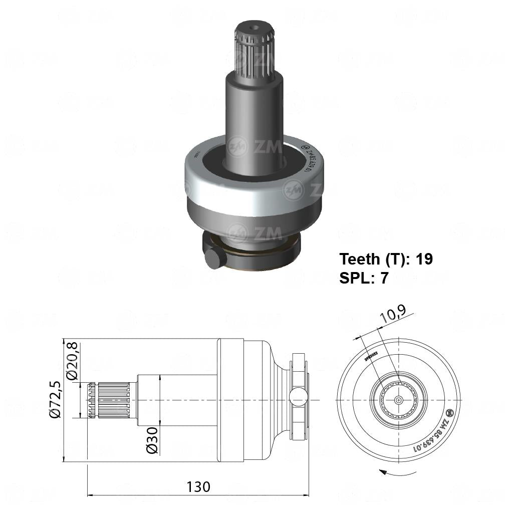 Impulsor de Partida - ZM - 85.639.01 - (1)