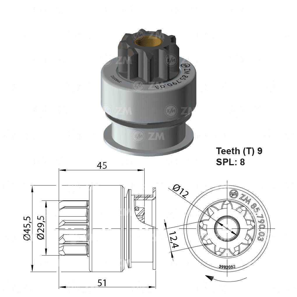 Impulsor de Partida - ZM - 85.790.03 - (1)