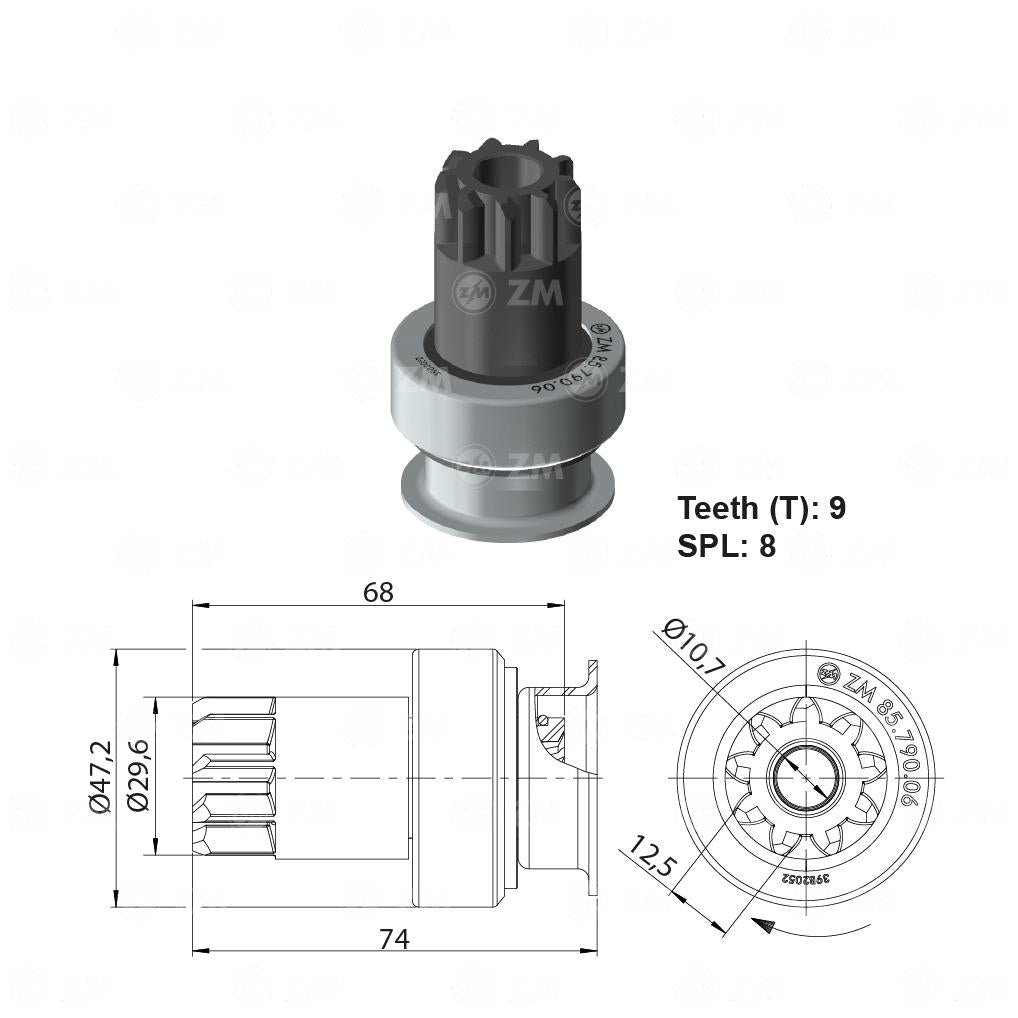 Impulsor de Partida - ZM - 85.790.06 - (1)
