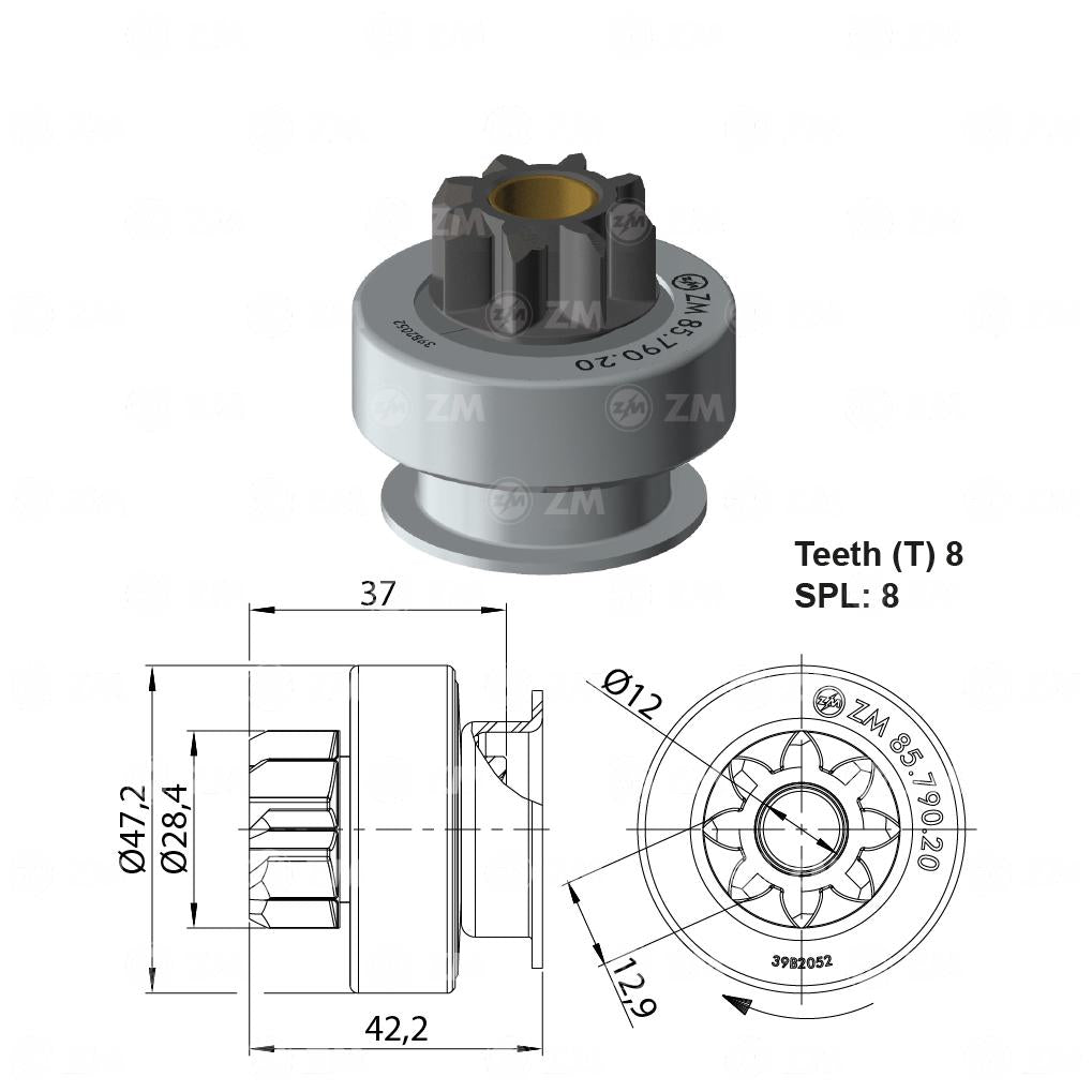 Impulsor de Partida - ZM - 85.790.20 - (1)