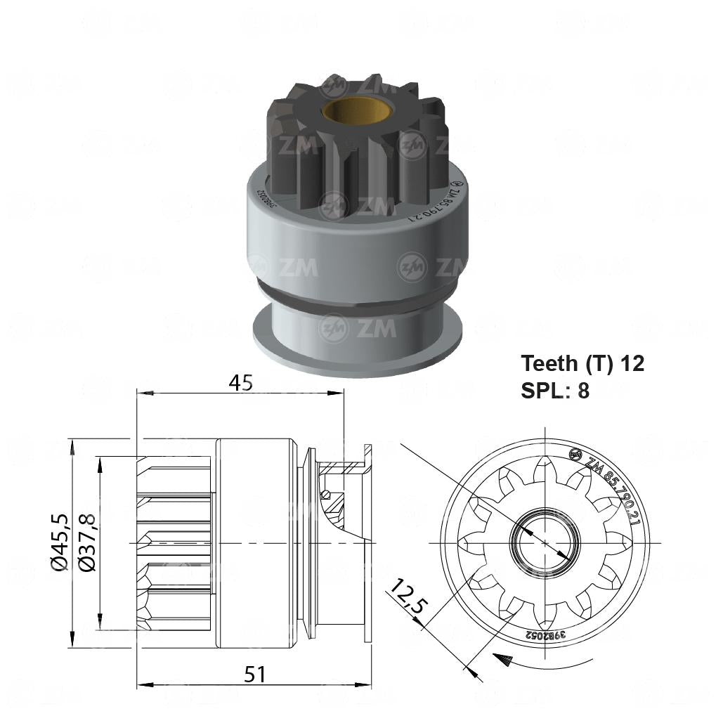 Impulsor de Partida - ZM - 85.790.21 - (1)