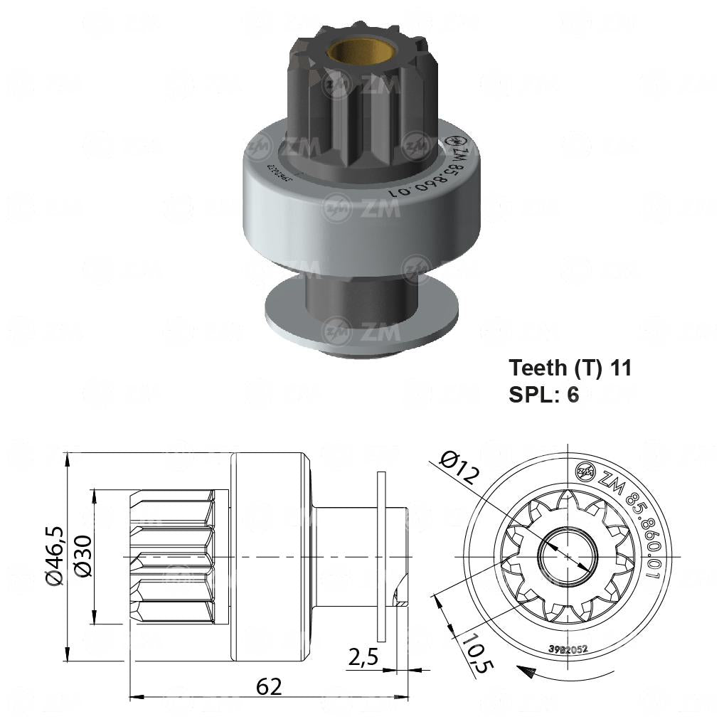Impulsor de Partida - ZM - 85.860.01 - (1)