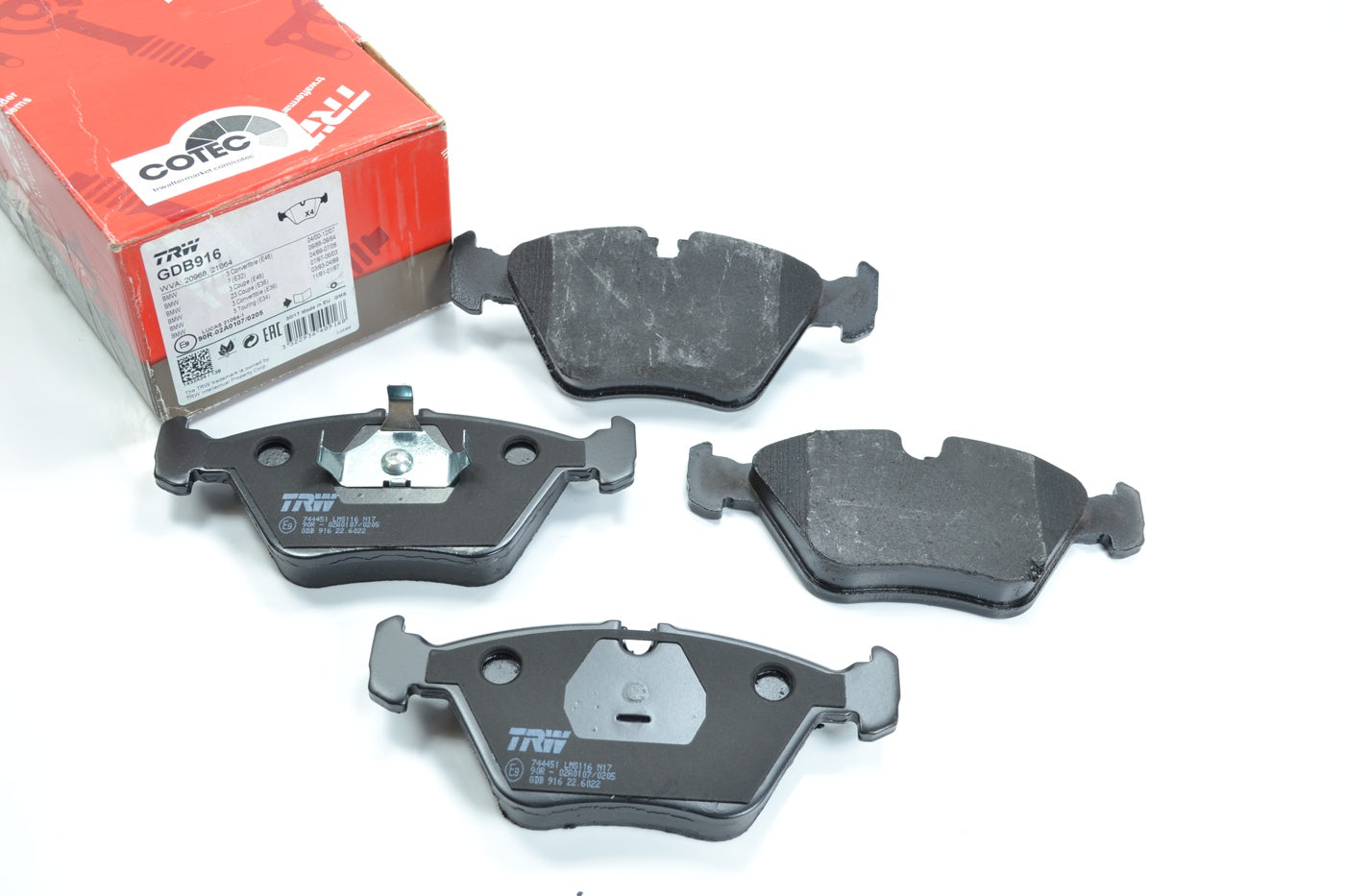 Pastilha de Freio Traseiro TRW GDB9161 - (1)