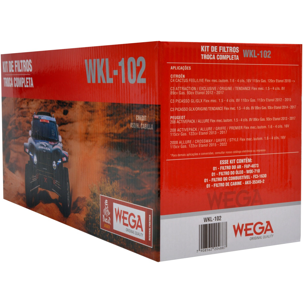 Kit Troca Completa Peugeot 208, 2008 e Citroen C4 Cactus, C3 - Wega - WKL-102 - (8)
