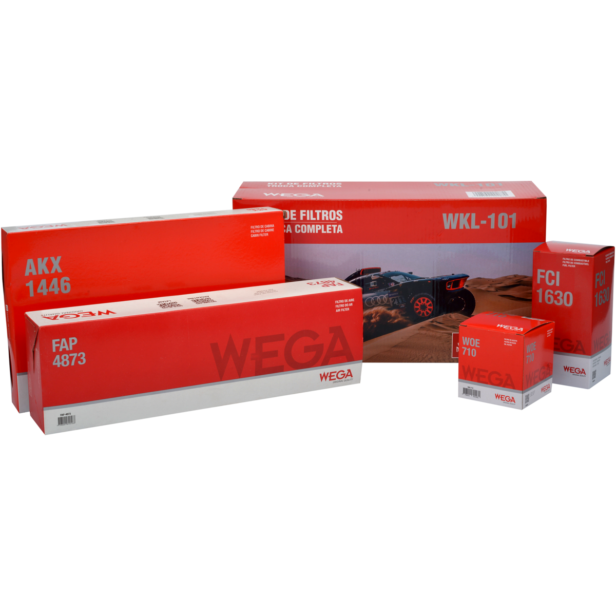 Kit Filtro Ar Comb Óleo Cab Citroën Aircross C3 C3 Picasso 1.4 8V 1.6 16V 06/12 - Wega - WKL-101 - (5)