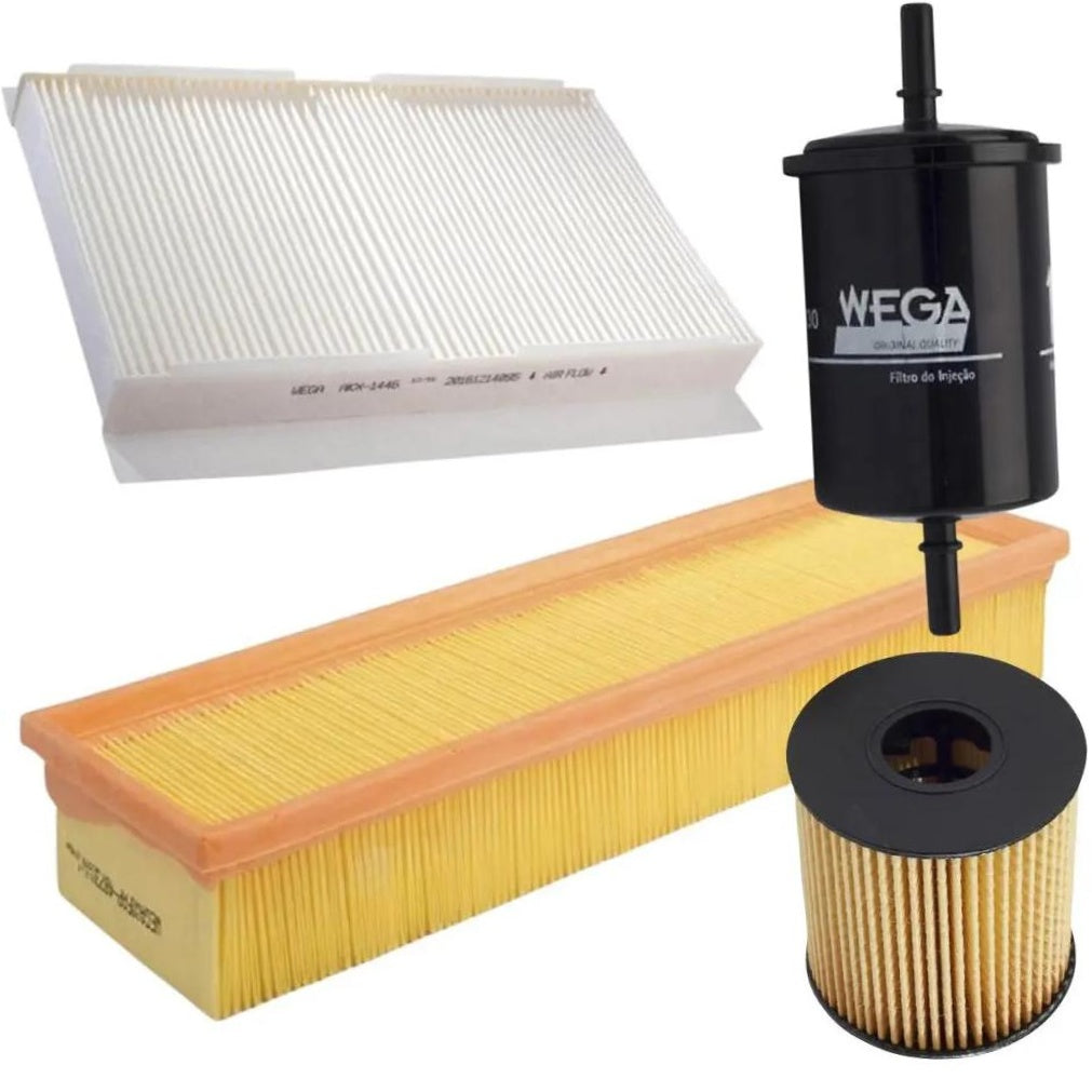 Kit Filtro Ar Comb Óleo Cab Citroën Aircross C3 C3 Picasso 1.4 8V 1.6 16V 06/12 - Wega - WKL-101 - (1)