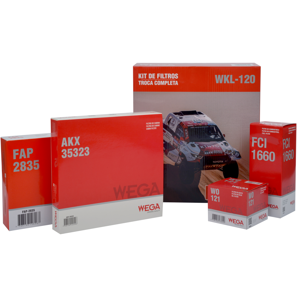 Kit de Filtros Pulse Fastback 1.0 12V Turbo - Wega - Wkl-120 - (1)