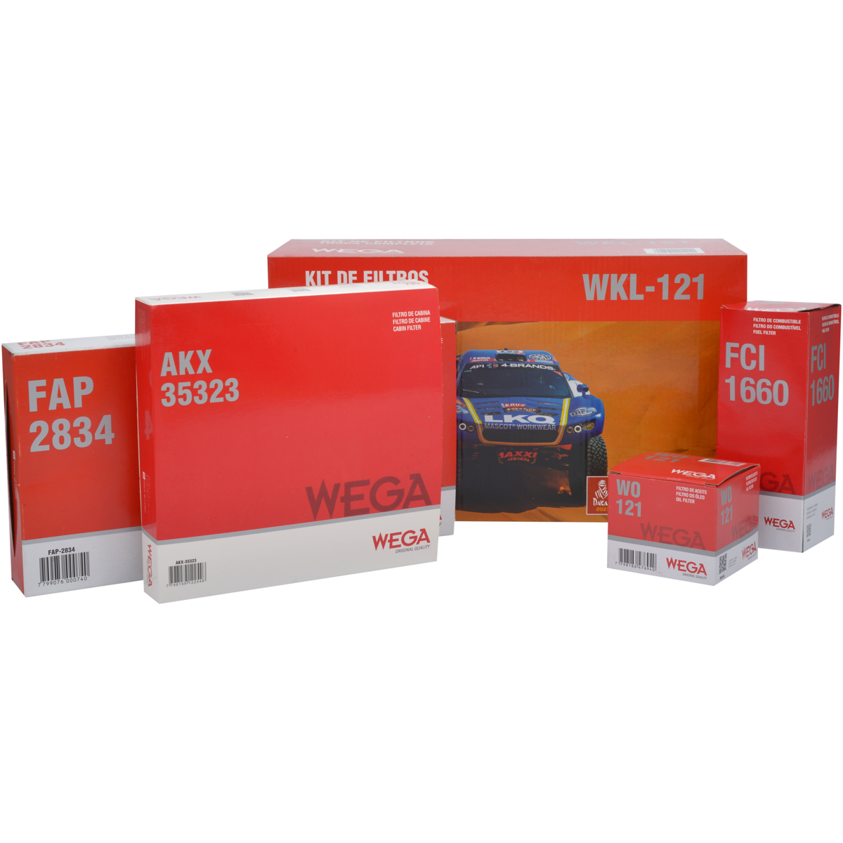 Kit de Filtros Pulse Fastback 1.3 Turbo - Wega - Wkl-121 - (1)
