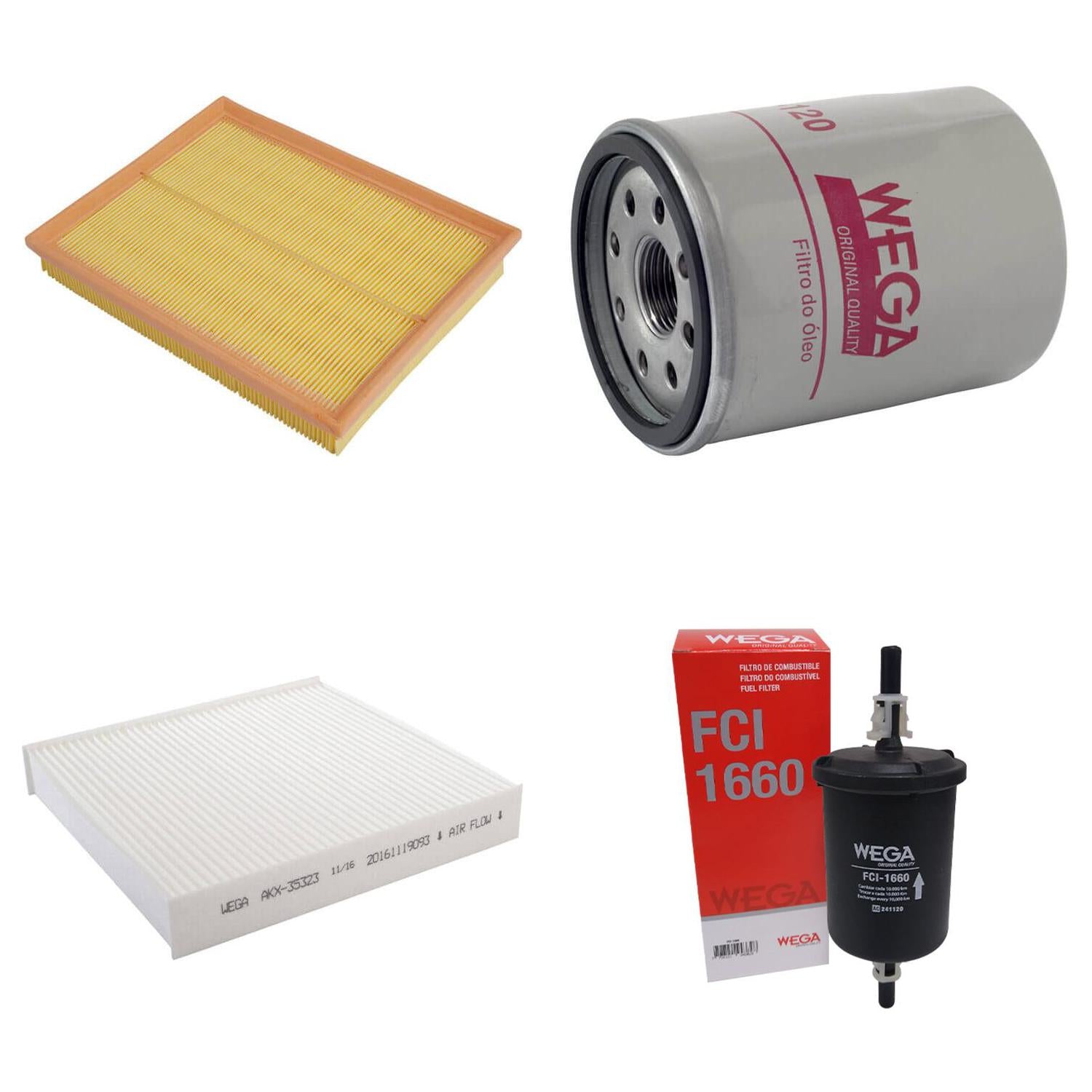 Kit Filtros Fiat Palio Palio Weekend Strada 1.0 1.4 - Wega - WKL-123 - (4)