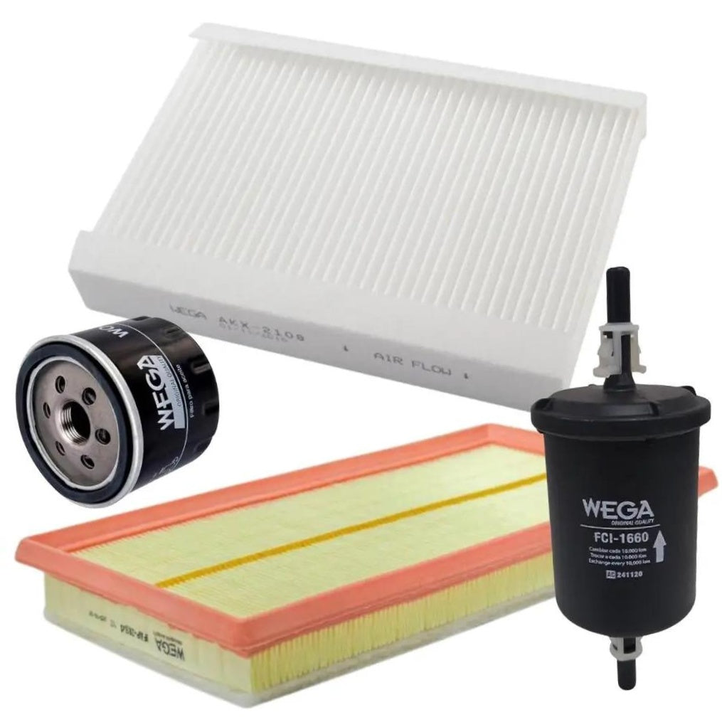 Kit Troca Filtros Óleo Ar Cabine Combustível Commander Compass Renegade e Fiat Toro - Wega - WKL-141 - (1)