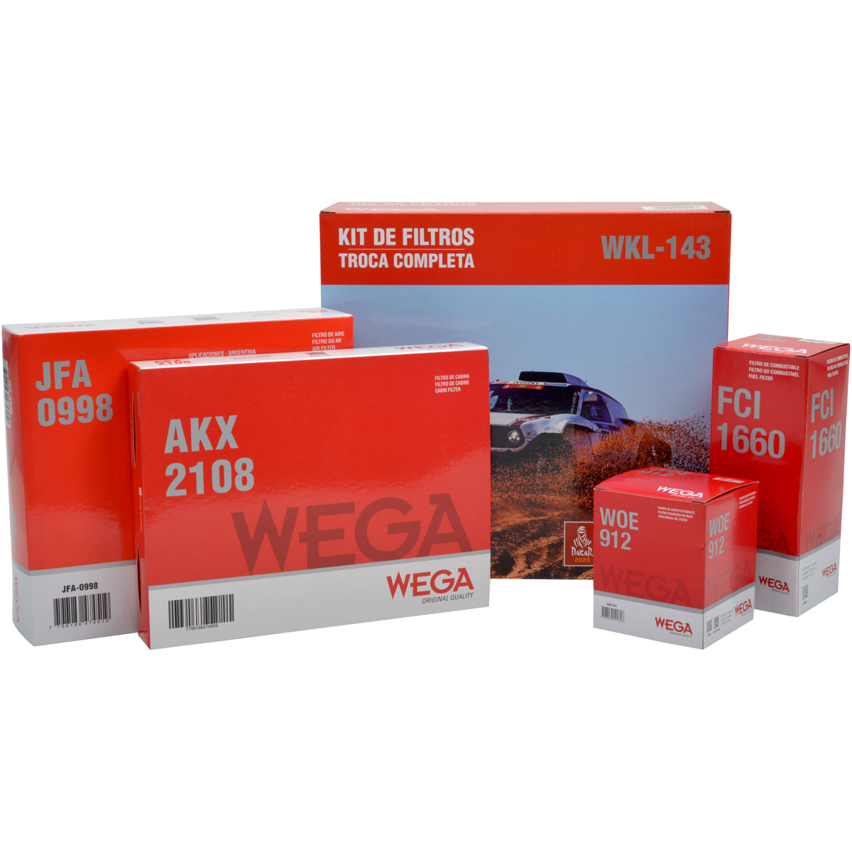 Kit de Filtros Toro Renegade 1.8 16V - Wega - Wkl-143 - (1)