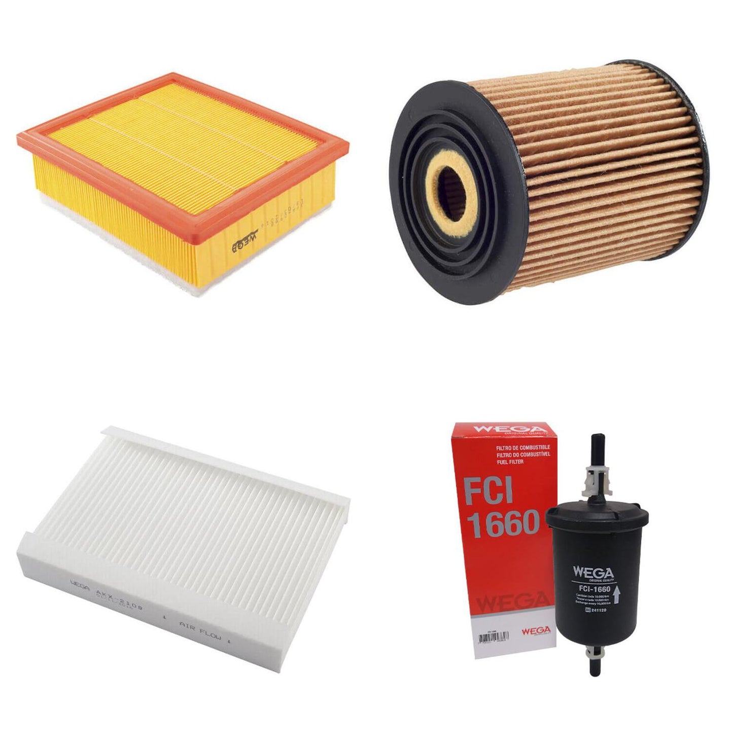 Kit de Filtros Toro Renegade 1.8 16V - Wega - Wkl-143 - (4)