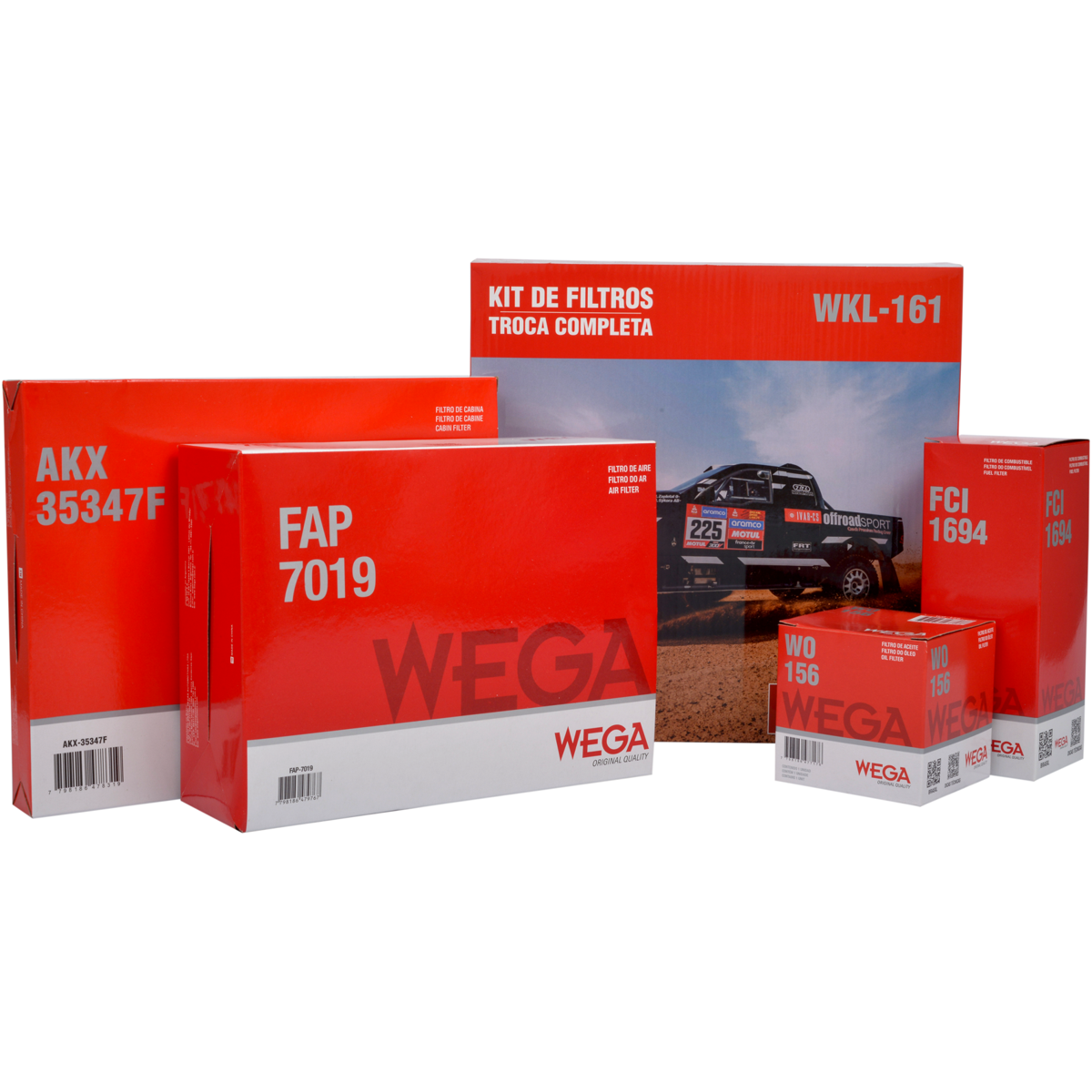 Kit de Filtros Ka 1.5 12V Ecosport 1.5 12V 2.0 16V - Wega - Wkl-161 - (1)