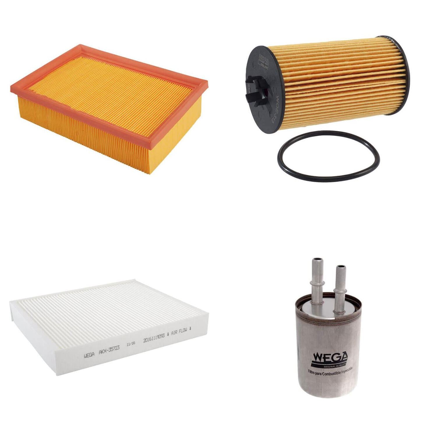 Kit de Filtros Tracker 1.8 16V - Wega - Wkl-182 - (4)