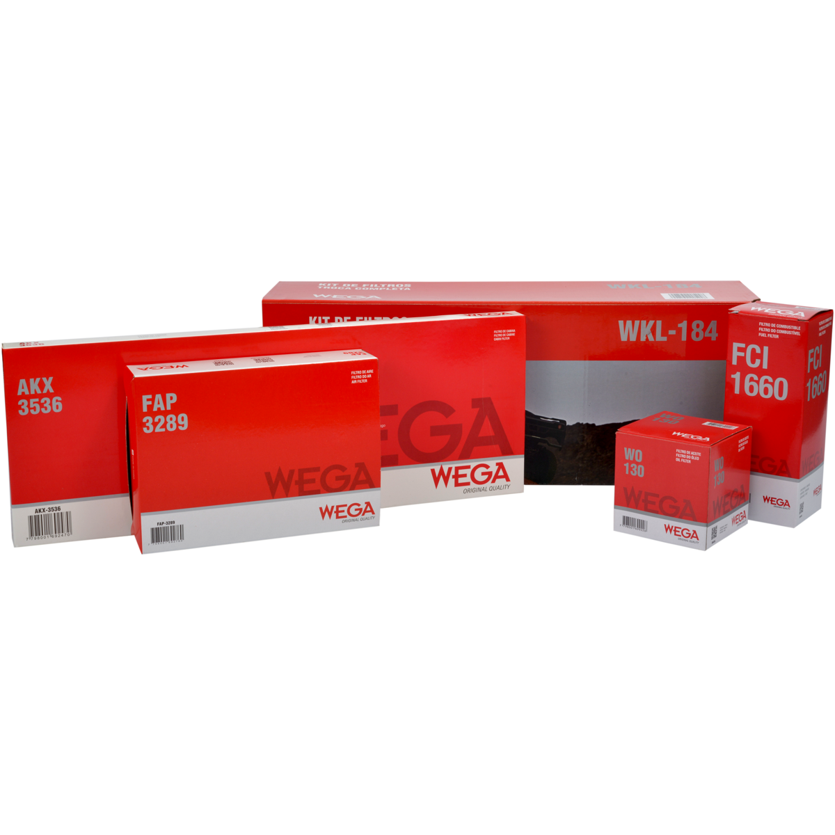 Kit de Filtros Celta Prisma 1.0/1.4 - Wega - Wkl-184 - (1)