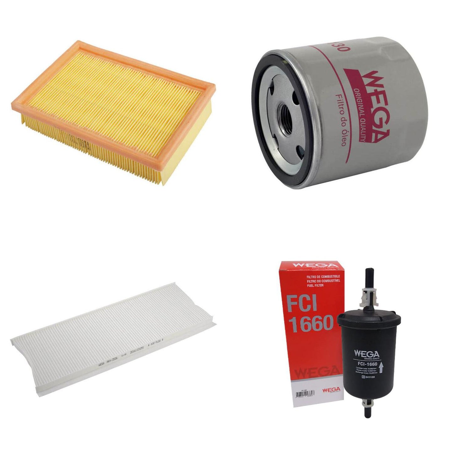 Kit de Filtros Celta Prisma 1.0/1.4 - Wega - Wkl-184 - (4)