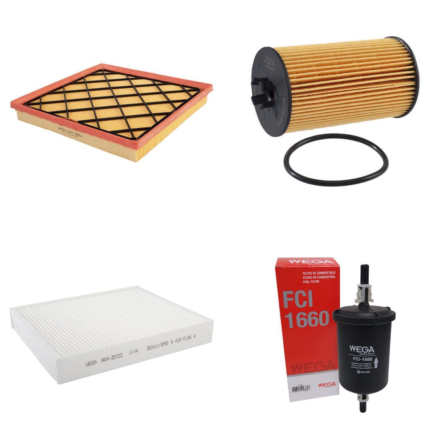 Kit de Filtros Cruze 1.8 - Wega - Wkl-185 - (4)