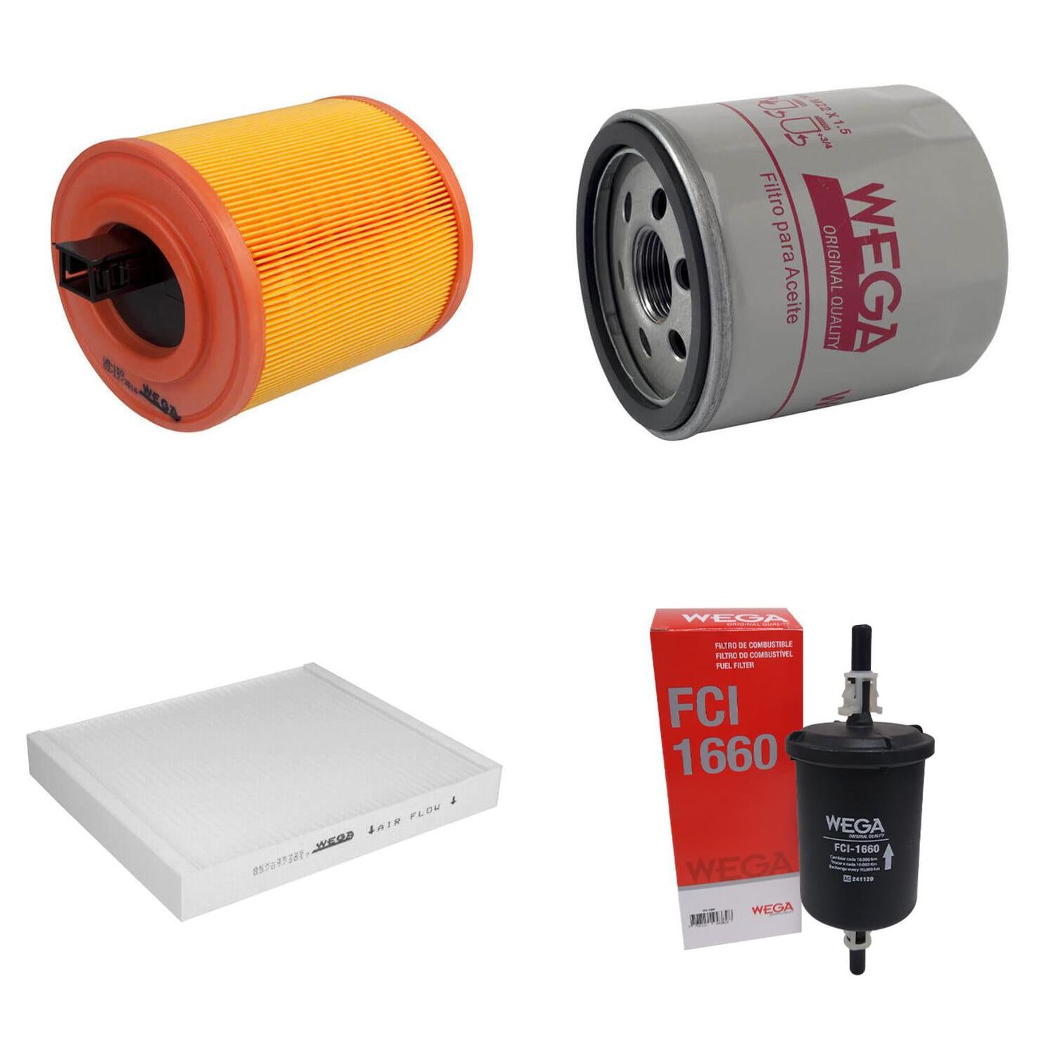 Kit de Filtros Cruze 1.4 - Wega - Wkl-186 - (4)