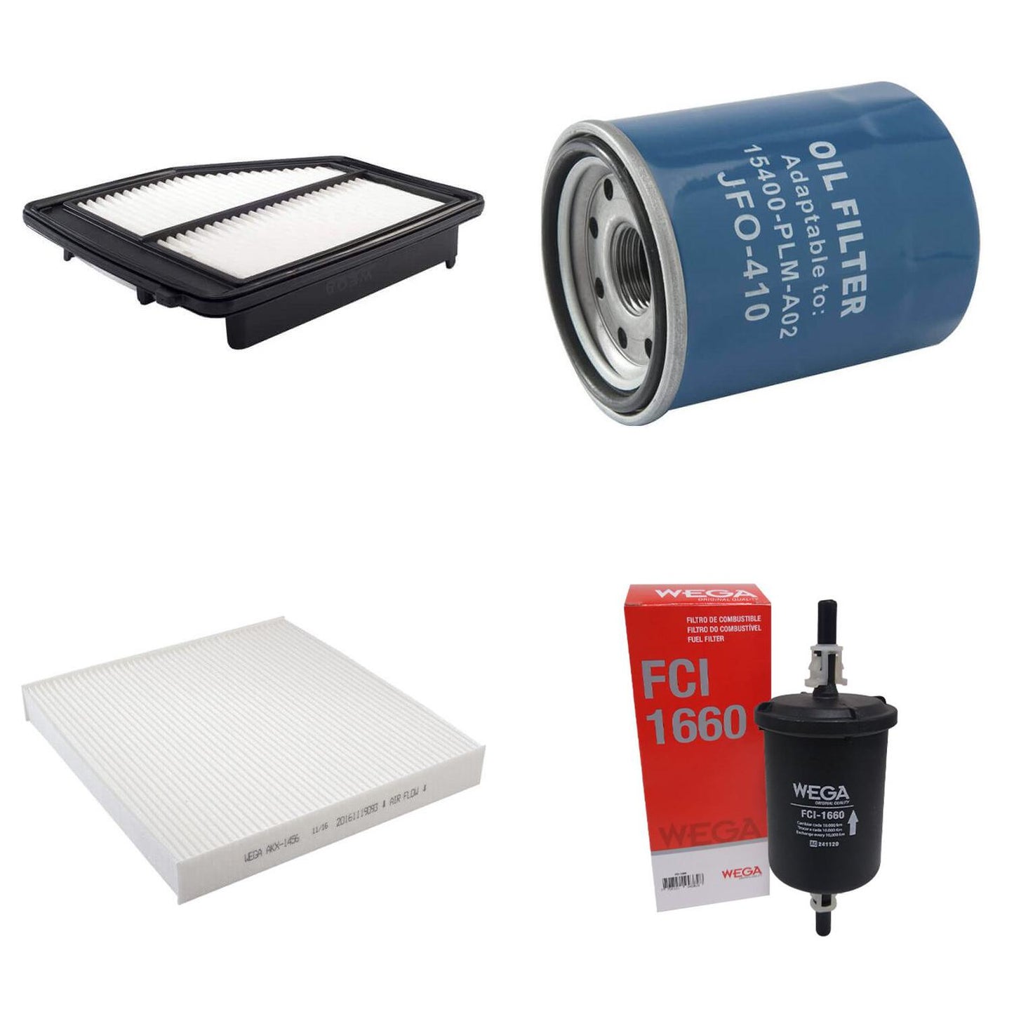 Kit de Filtros Civic G9 2.0 16V - Wega - Wkl-202 - (4)