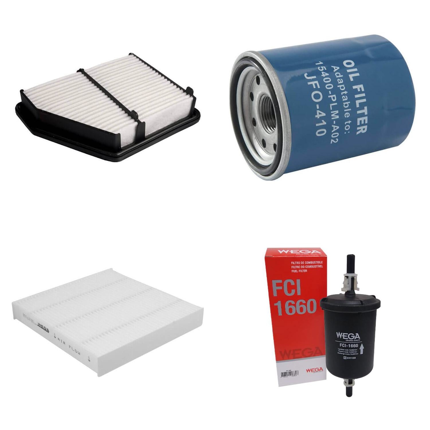 Kit de Filtros Civic G10 2.0 16V - Wega - Wkl-203 - (4)