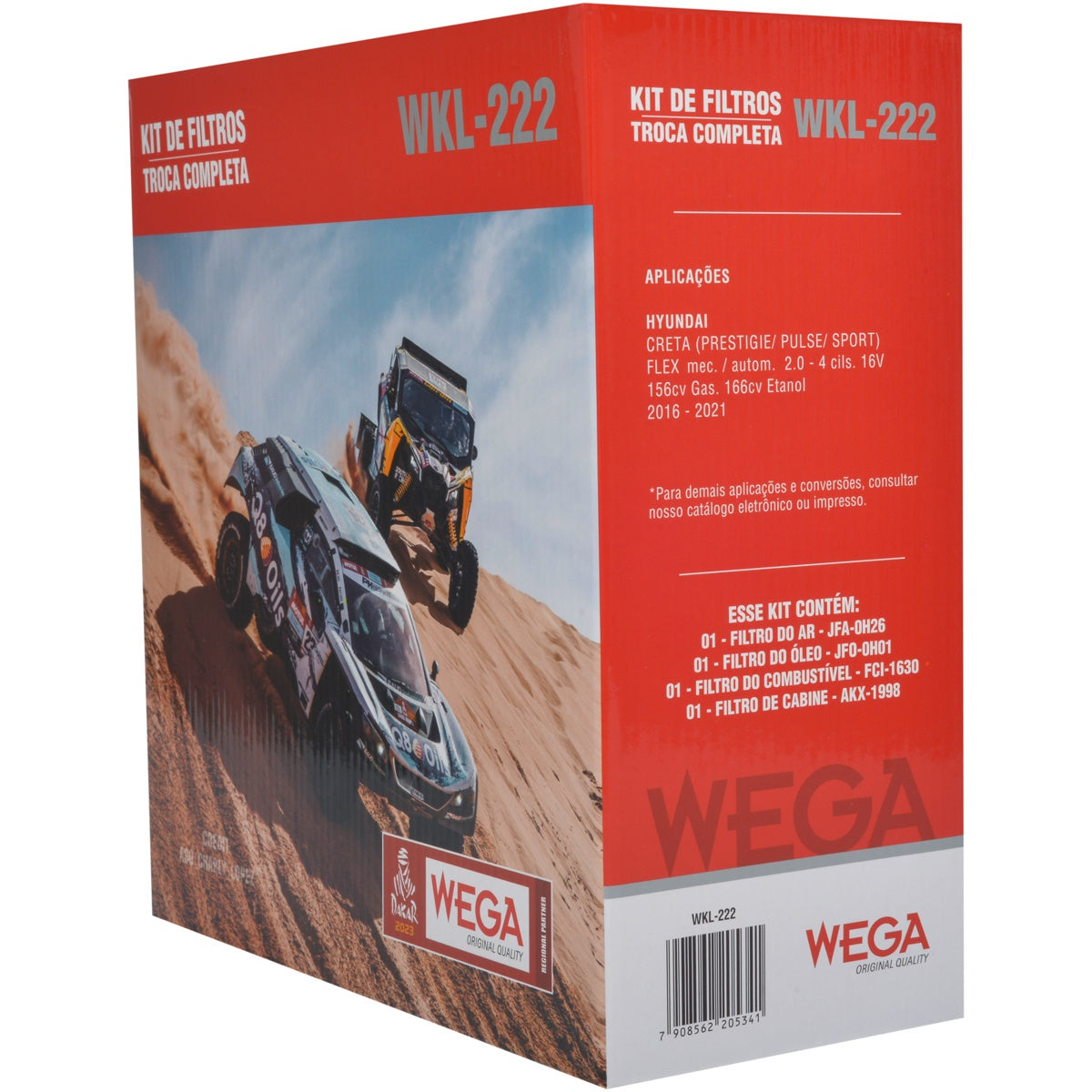 Kit de Filtros Creta 2.0 16V até 2020 - Wega - Wkl-222 - (3)