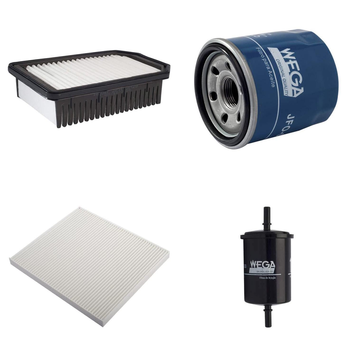 Kit de Filtros Hb20 Hb20S Hb20X 1.0 Turbo até 2018 - Wega - Wkl-228 - (4)