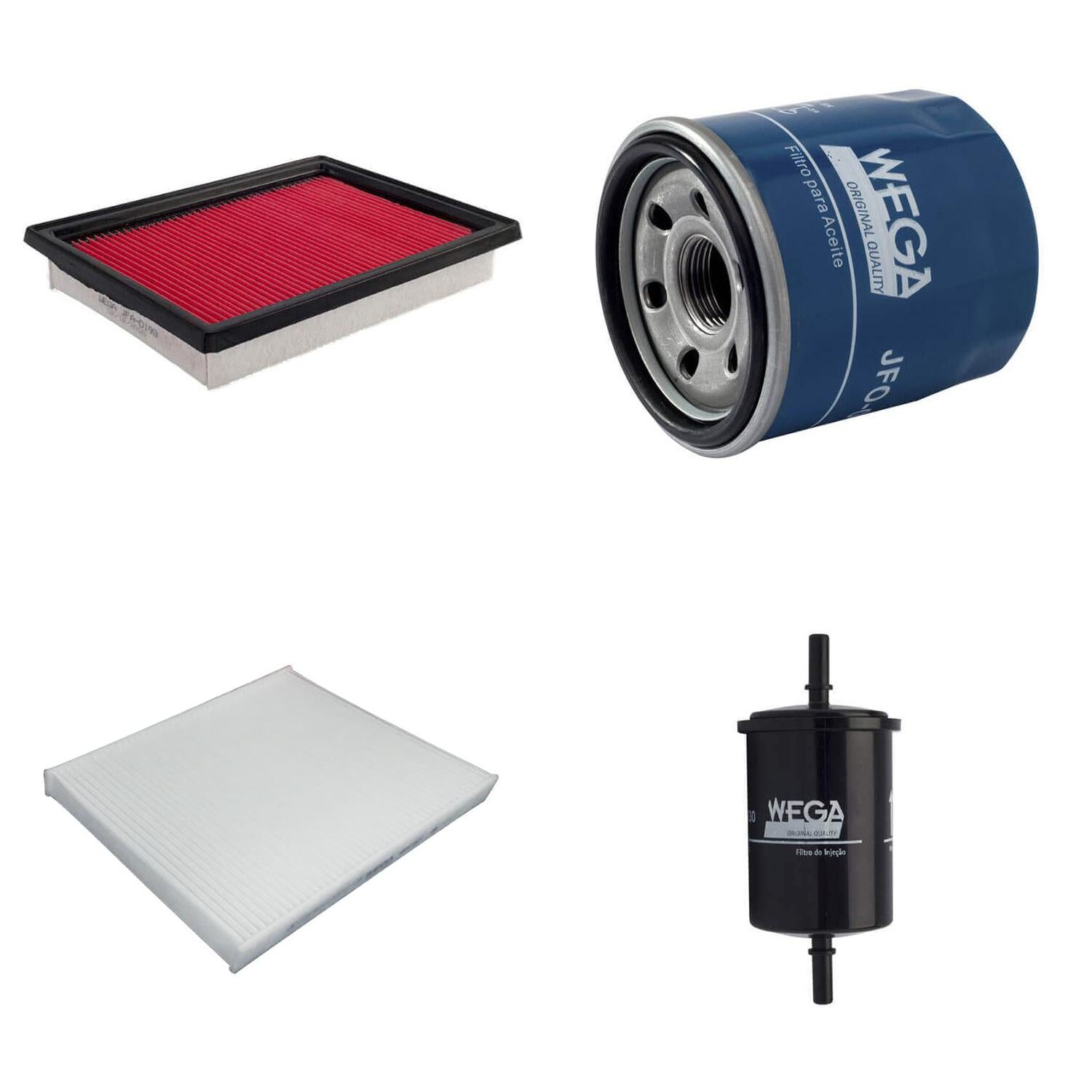 Kit de Filtros March Versa 1.0 12V - Wega - Wkl-242 - (4)
