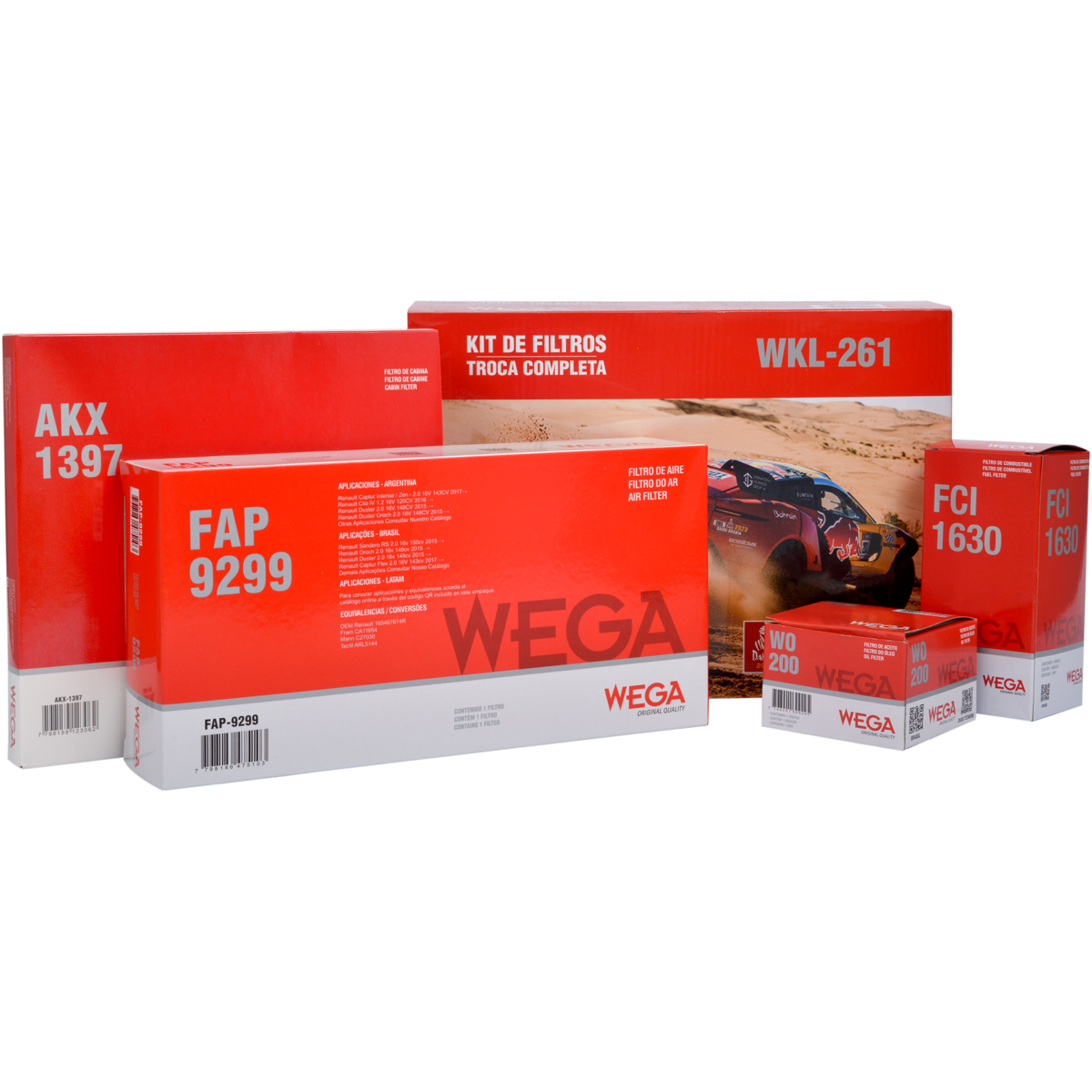 Kit de Filtros Duster/ Oroch 2.0 16V após 2017 - Wega - Wkl-261 - (1)