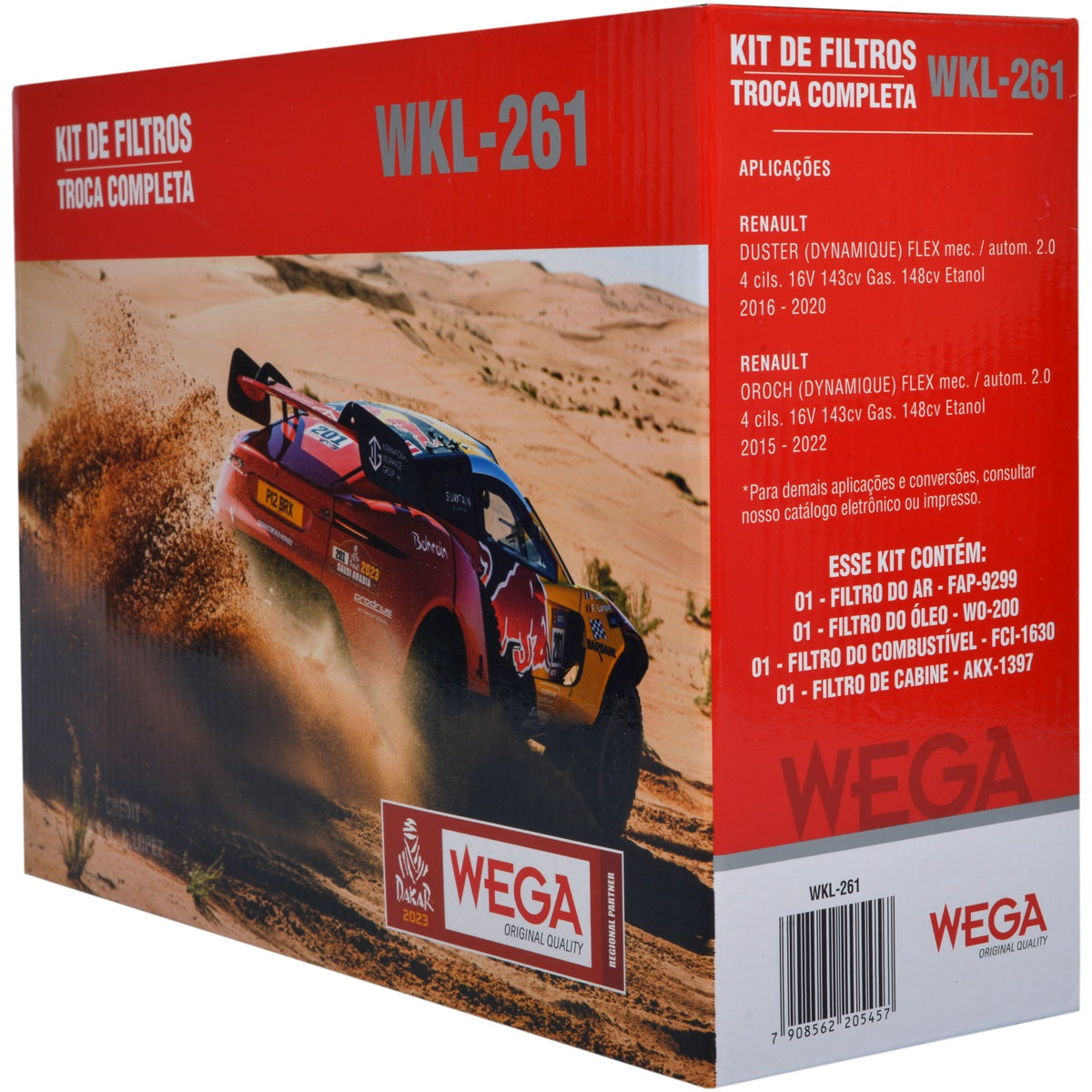 Kit de Filtros Duster/ Oroch 2.0 16V após 2017 - Wega - Wkl-261 - (3)