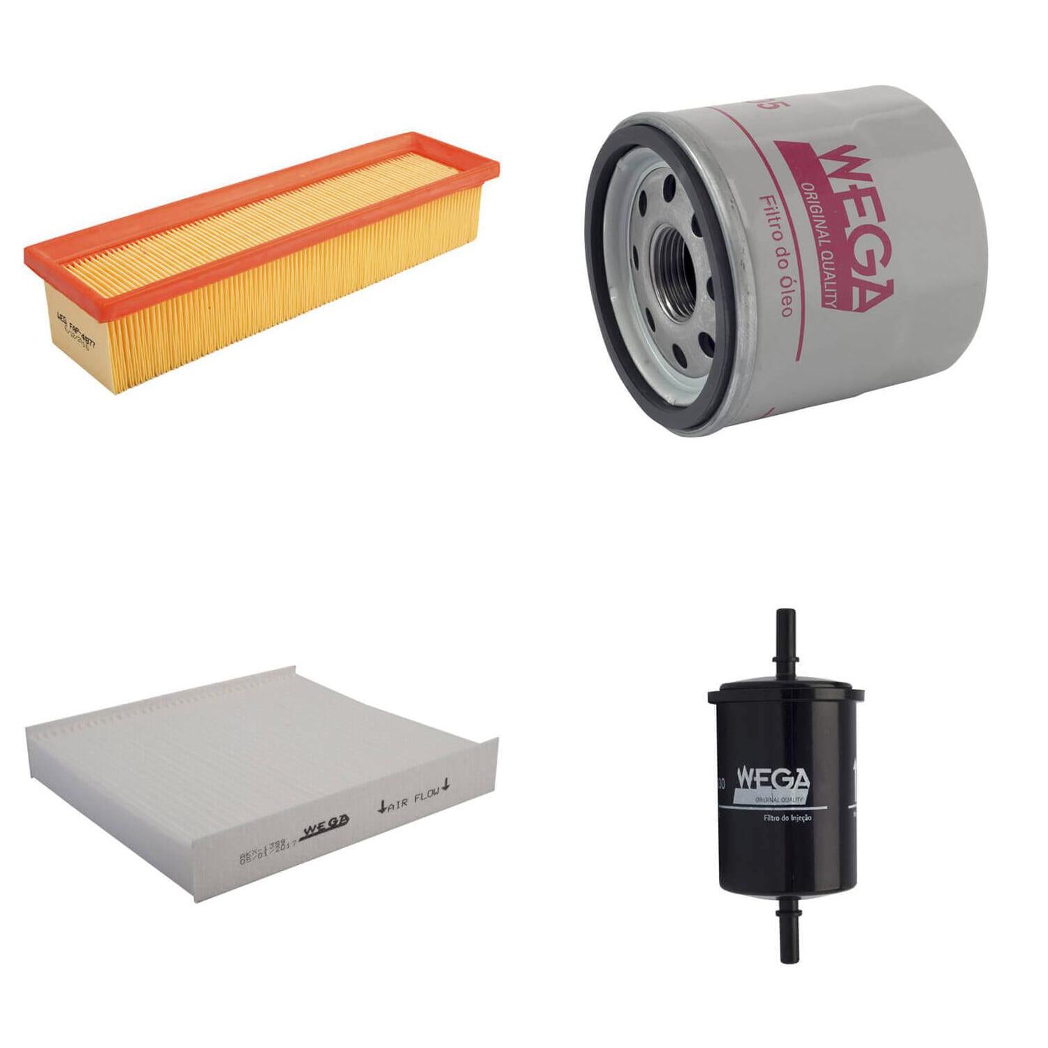 Kit de Filtros Logan Sandero 1.0 16V após 2014 - Wega - Wkl-265 - (4)