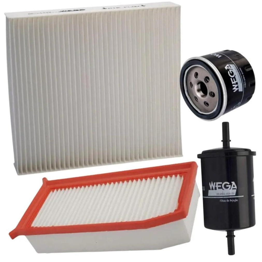 Kit Filtros de Ar Combustível Óleo e Cabine para Renault Logan e Sandero - Wega - WKL-264 - (1)