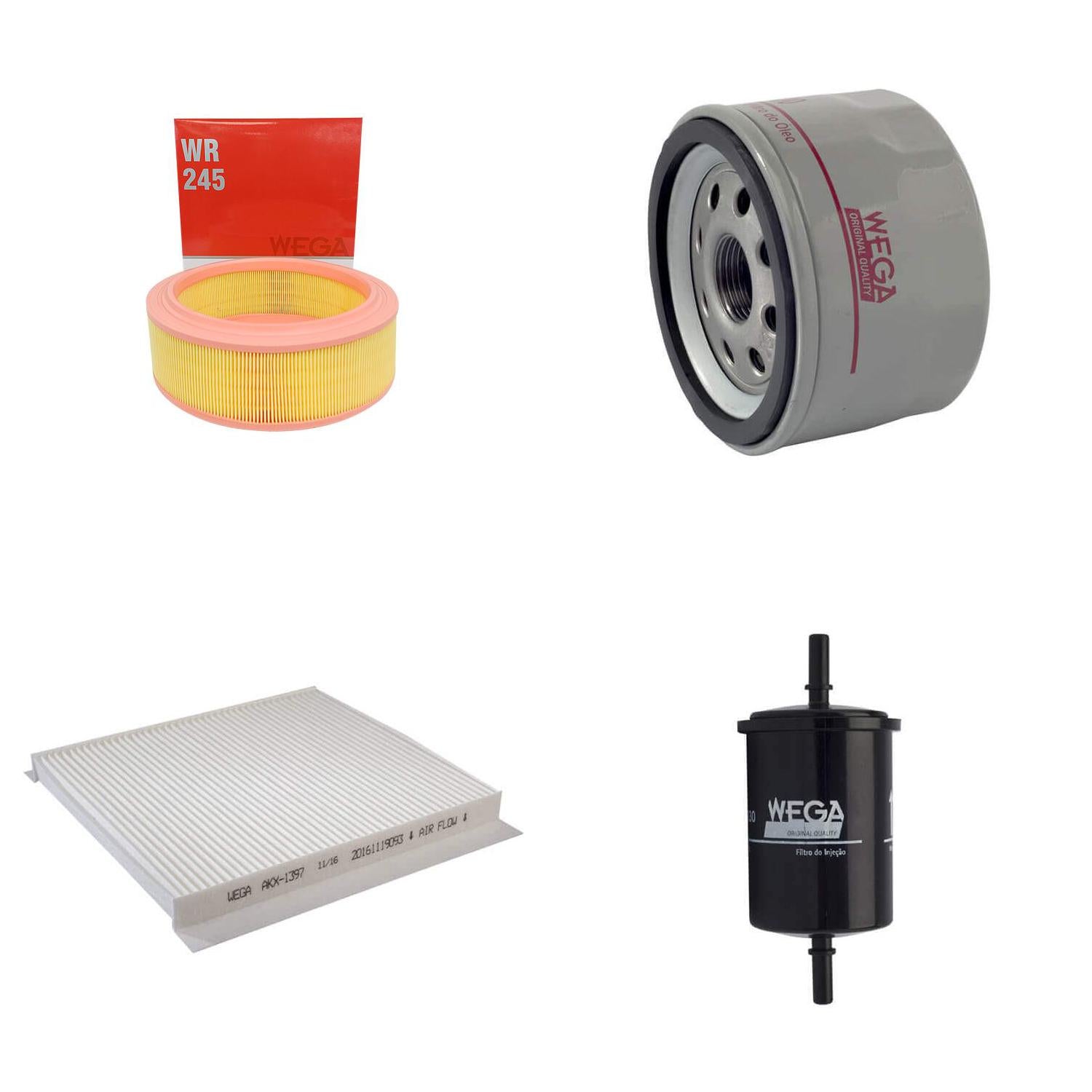 Kit de Filtros Logan Sandero 1.6 8V até 2013 - Wega - Wkl-268 - (4)