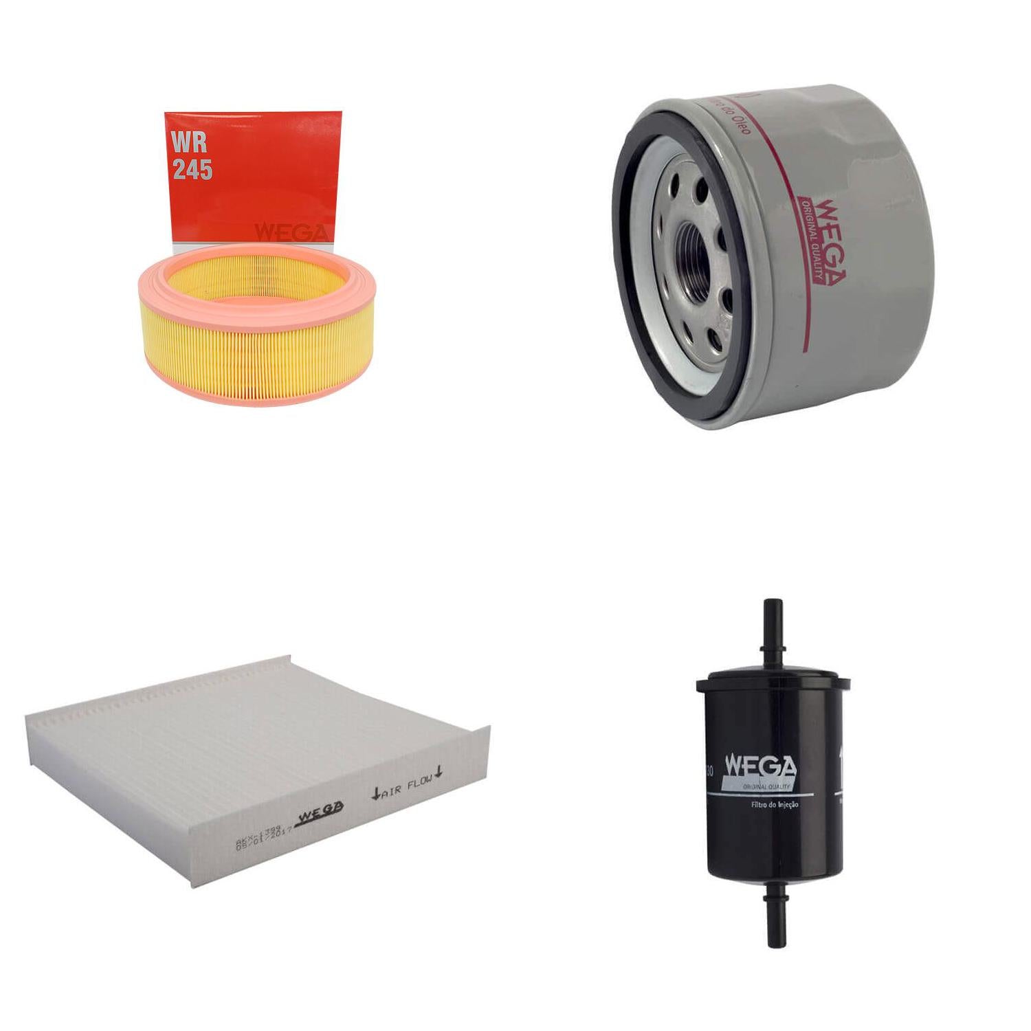 Kit de Filtros Sandero/ Stepway 1.6 8V até 2014 - Wega - Wkl-267 - (4)