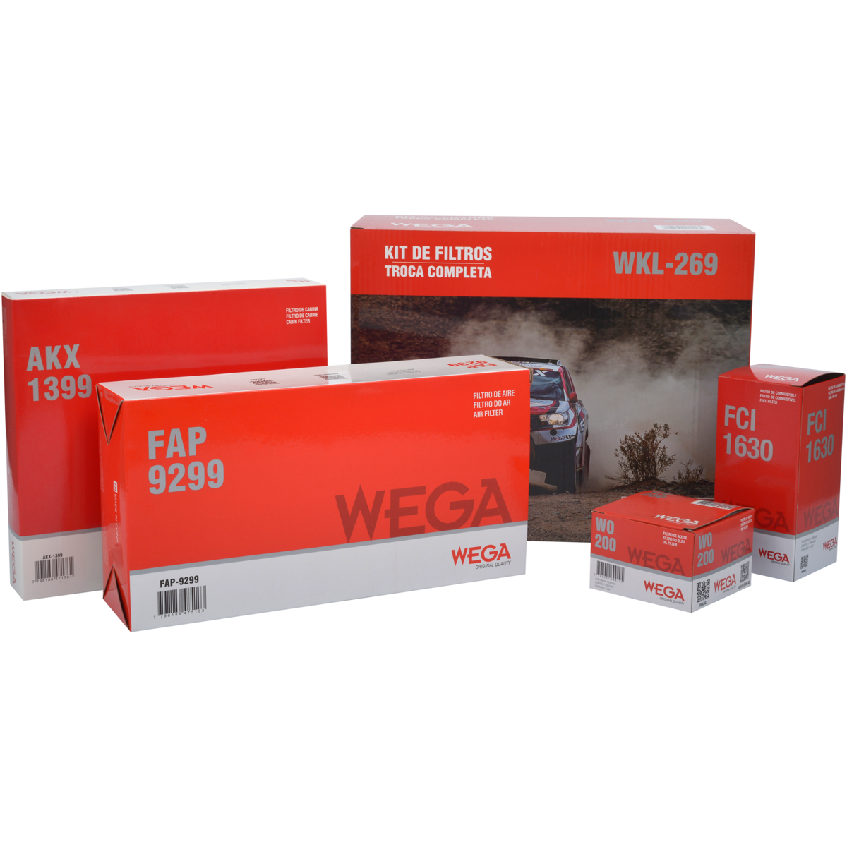 Kit de Filtros Captur Sandero Rs 2.0 16V - Wega - Wkl-269 - (1)