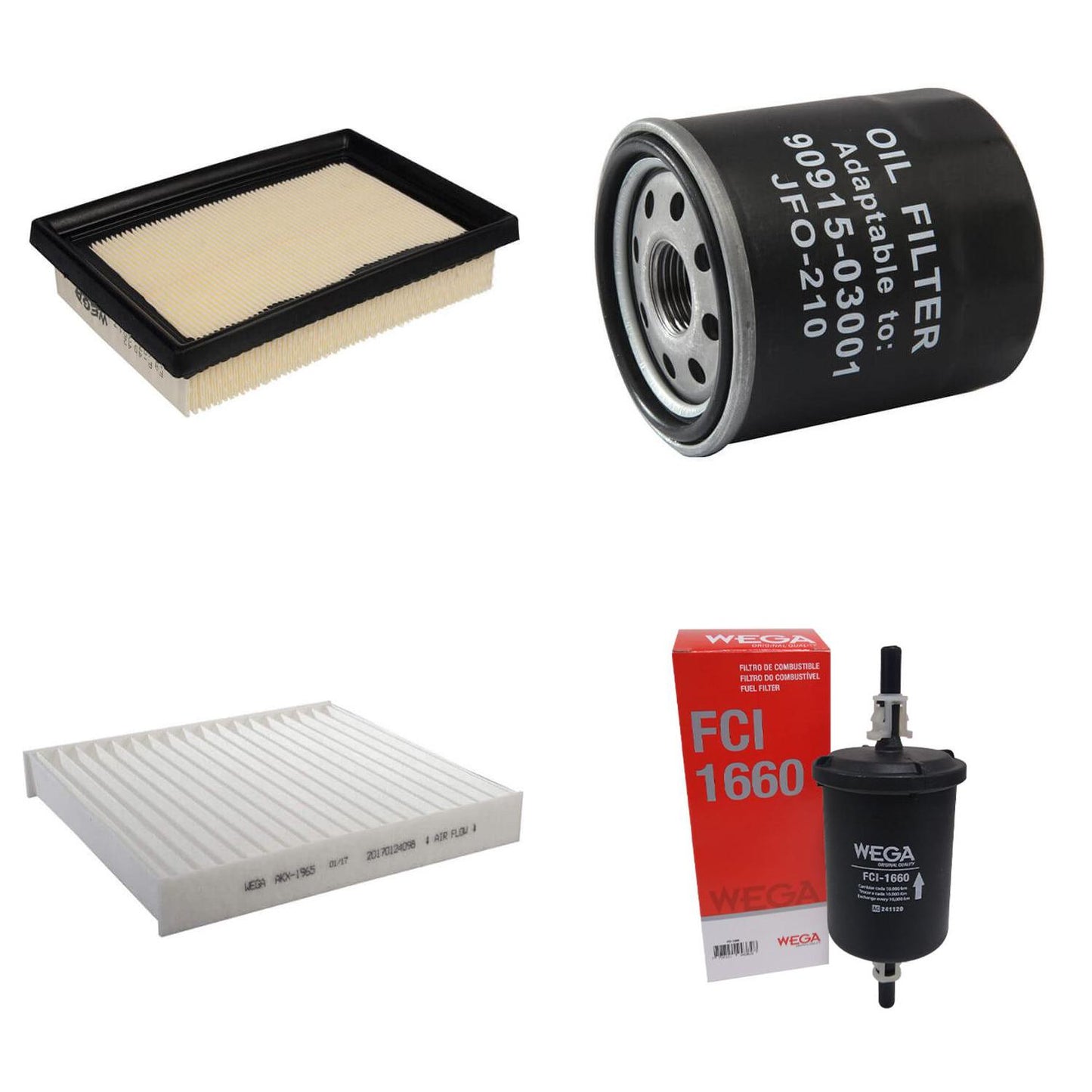 Kit de Filtros Corolla 1.8 16V Híbrido - Wega - Wkl-282 - (4)